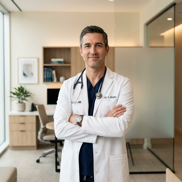 Dr. Kevin Lowe in clinical setting